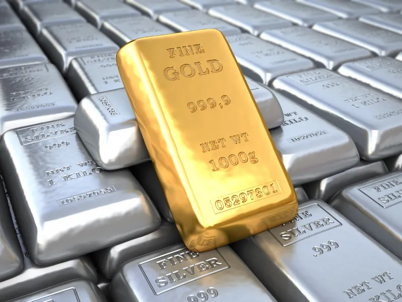 El oro se acerca a récord histórico y la plata supera los $45