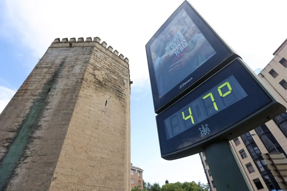 Ola de calor en Córdoba con alerta naranja|Foto: ABC/Valerio Merino