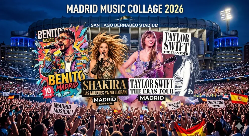onciertos más exitosos en Madrid Foto: Generada por IA para Diario Digital El País
