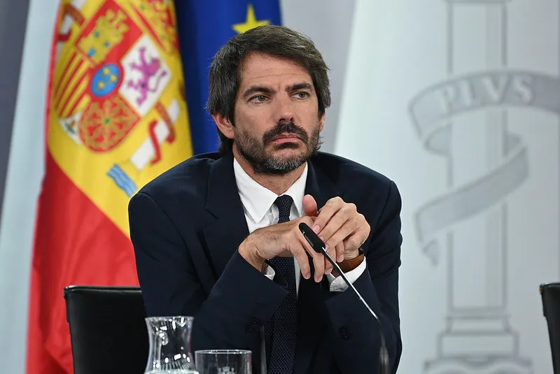 Ernest Urtasun, durante la rueda de prensa|Foto de La Moncloa - Gobierno de España / Flickr