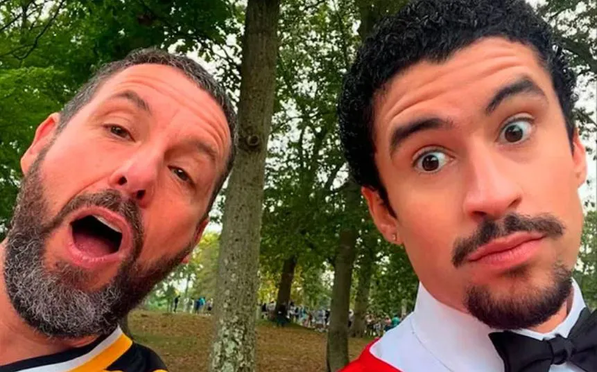 Adam Sandler y Benito Antonio Martínez (Bad Bunny)| Instagram / @quinientos55