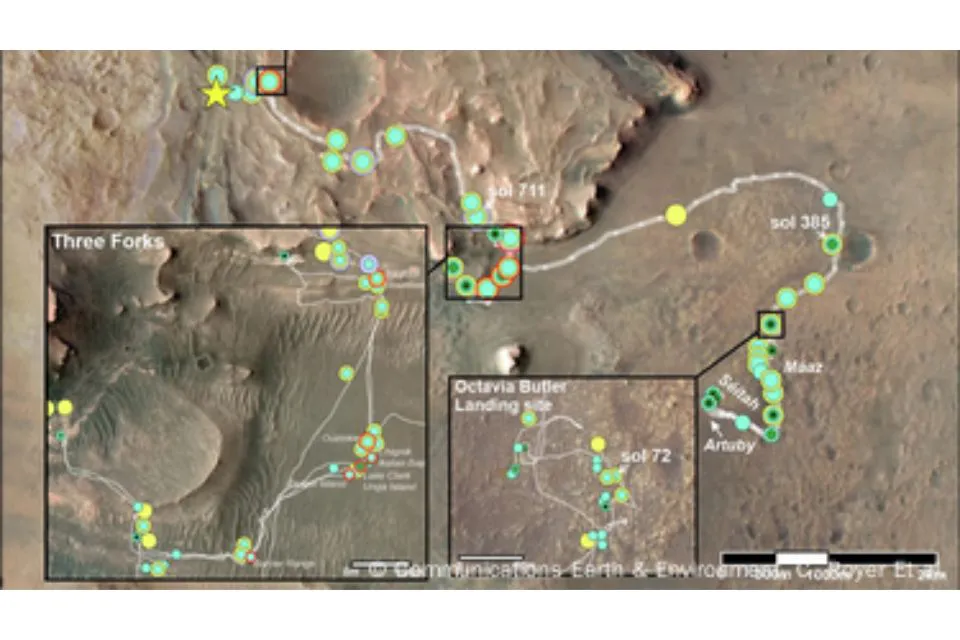 Descubren un mineral que quizás cubrió Marte|Foto: DW Communications Earth & Environment, C. Royer Et al.