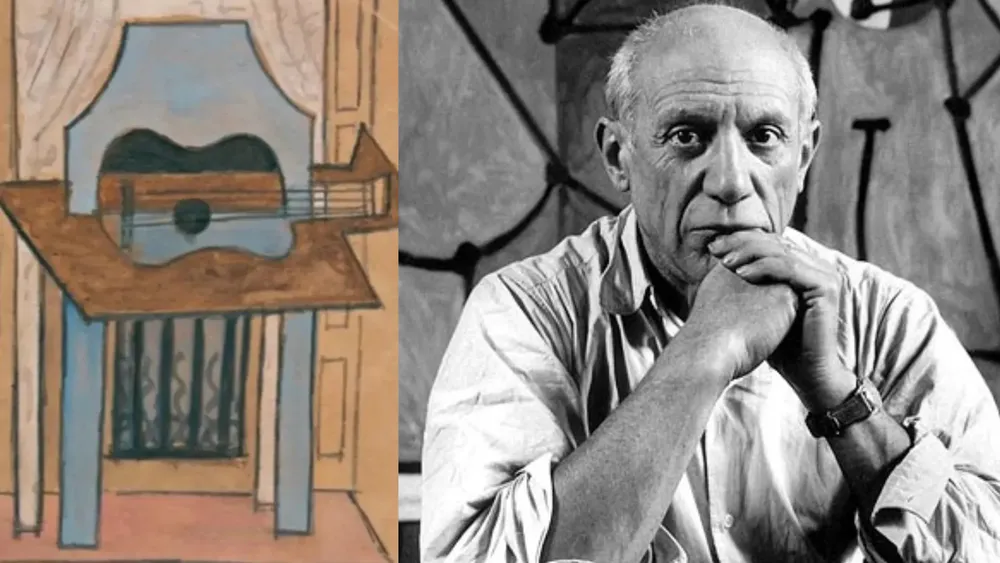 La obra de Picasso de 1919 «Naturaleza muerta con guitarra» iba a exponerse en Granada, España|Foto: Wikimedia Commons