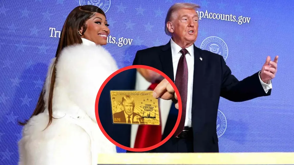 Nicky Minaj reveló en un post de X que posee la "Tarjeta Dorada de Trump" | Foto: AP