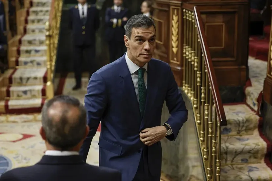 El presidente del Gobierno, Pedro Sánchez, en el Congreso | Foto: EFE/ Mariscal