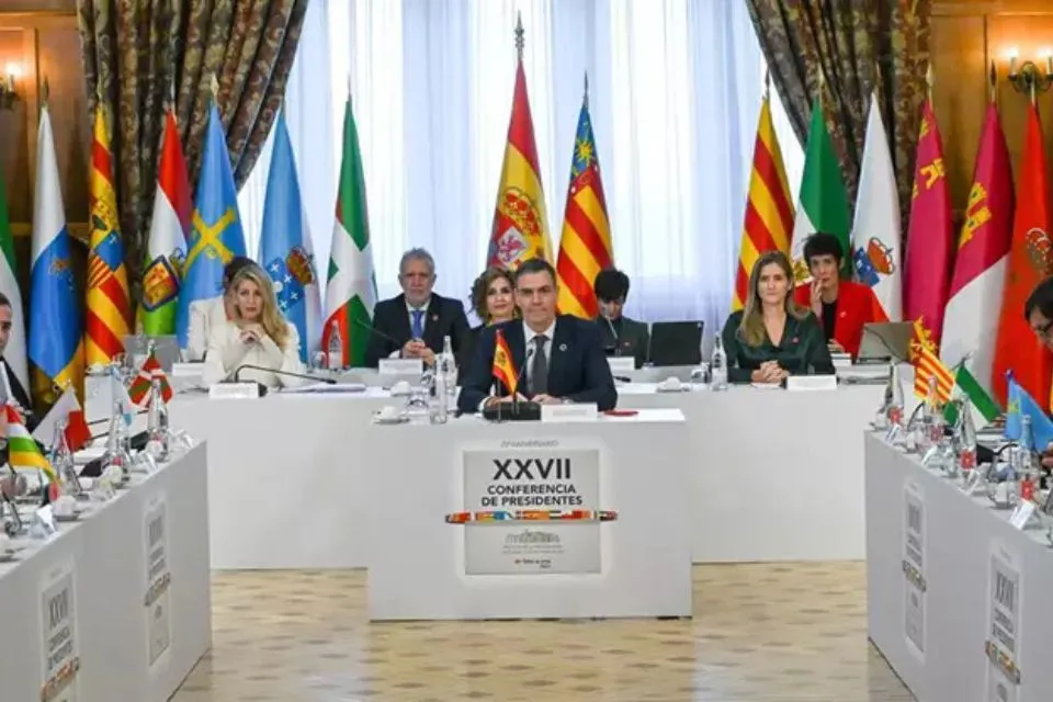 El presidente del Gobierno, Pedro Sánchez, durante la XXVII Conferencia de Presidentes|Foto: Europa Press/Nacho Cubero