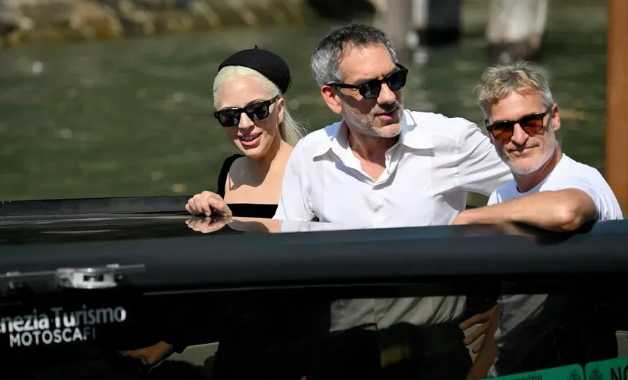 Lady Gaga, Todd Phillips y Joaquin Phoenix, en el Festival de Venecia. EFE-EPA-Ettore Ferrari