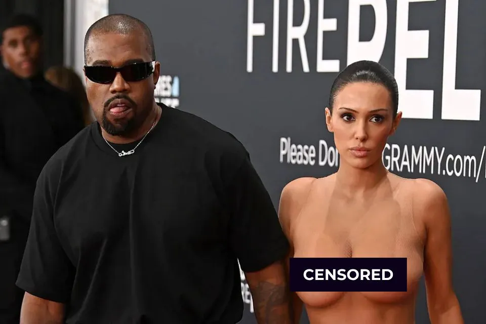 Kanye West y su mujer, Bianca Censori, en la alfombra roja de los Grammy- El Mundo/GTRES