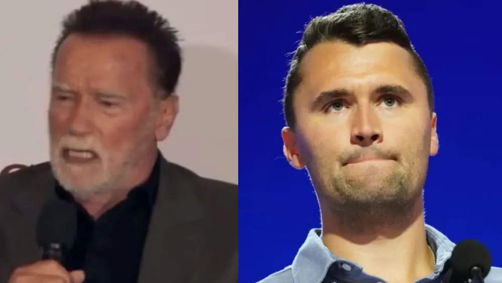 Arnold Schwarzenegger y Charlie Kirk |Foto: Getty