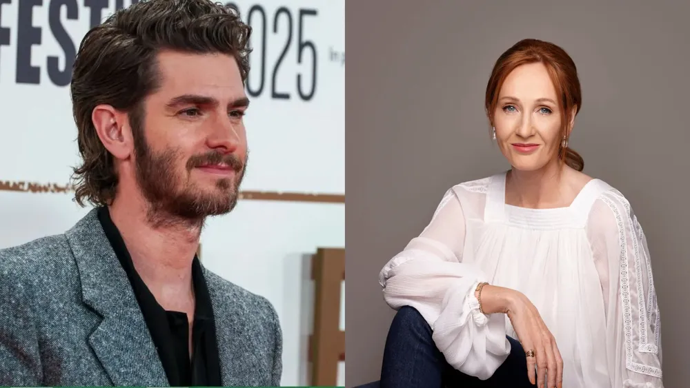 Andrew Garfield critica a J.K. Rowling por sus opiniones a la comunidad trans | Foto: J. K. Rowling / Mike Marsland