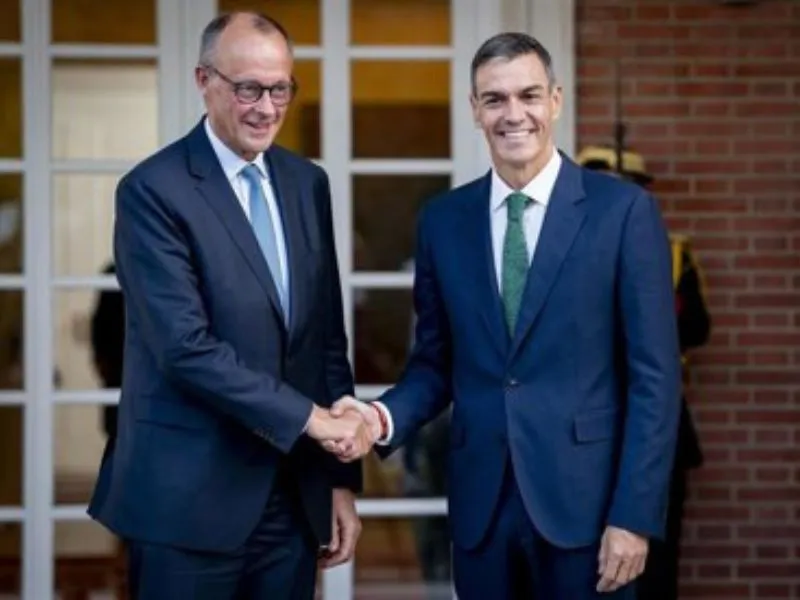 El presidente del Gobierno, Pedro Sánchez y el canciller de Alemania, Friedrich Merz|Foto: Europa Press/A. Pérez Meca