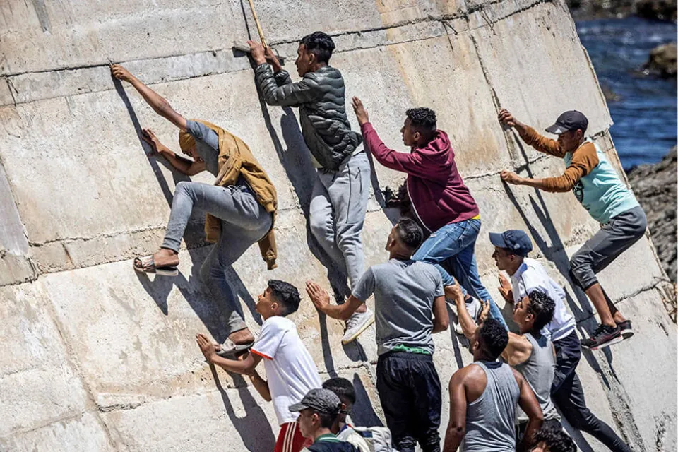 Frontera de Ceuta /  AFP/ Fadel del Senna  