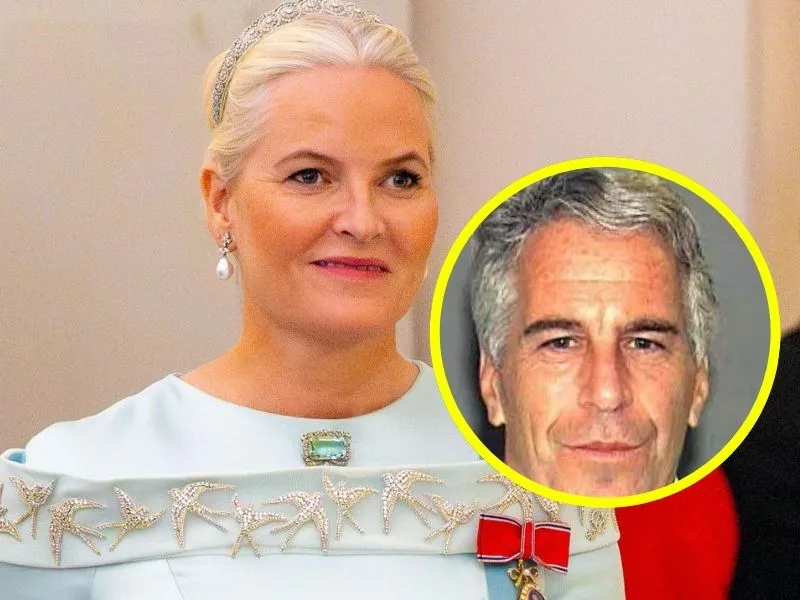 La princesa de noruega Mette Marit y Jeffrey Epstein  |