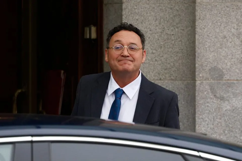 Álvaro García Ortiz a su llegada este miércoles al Tribunal Supremo. EFE/Daniel González