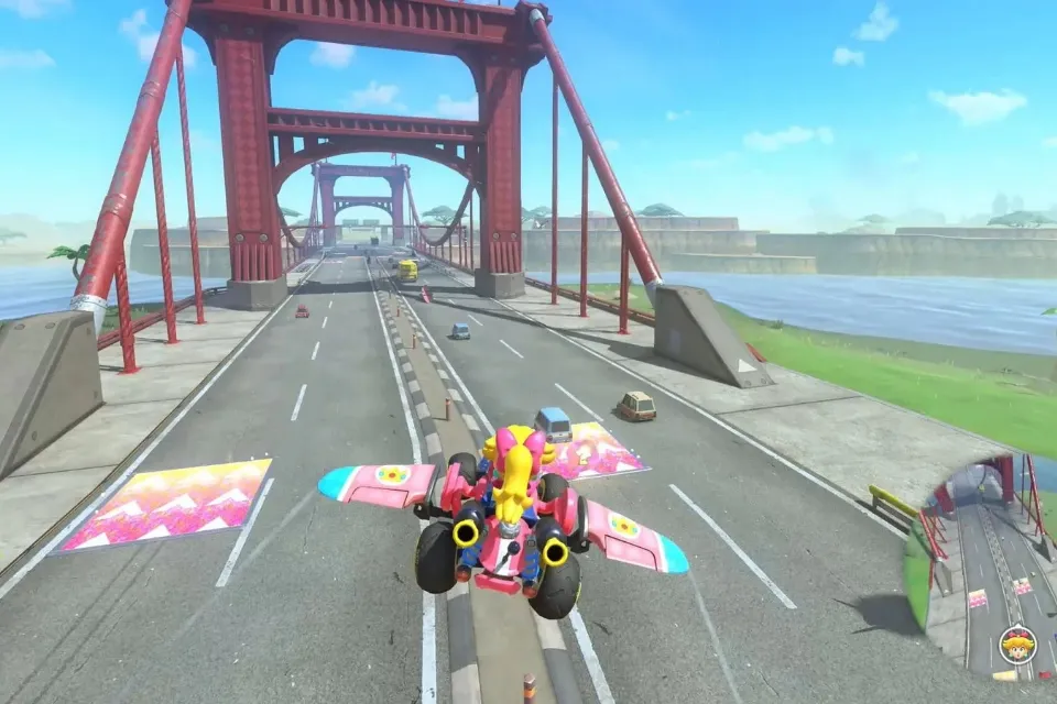 Captura de imagen de "Mario Kart World" de Nintendo Switch 2|Foto: EFE/Javier Picazo