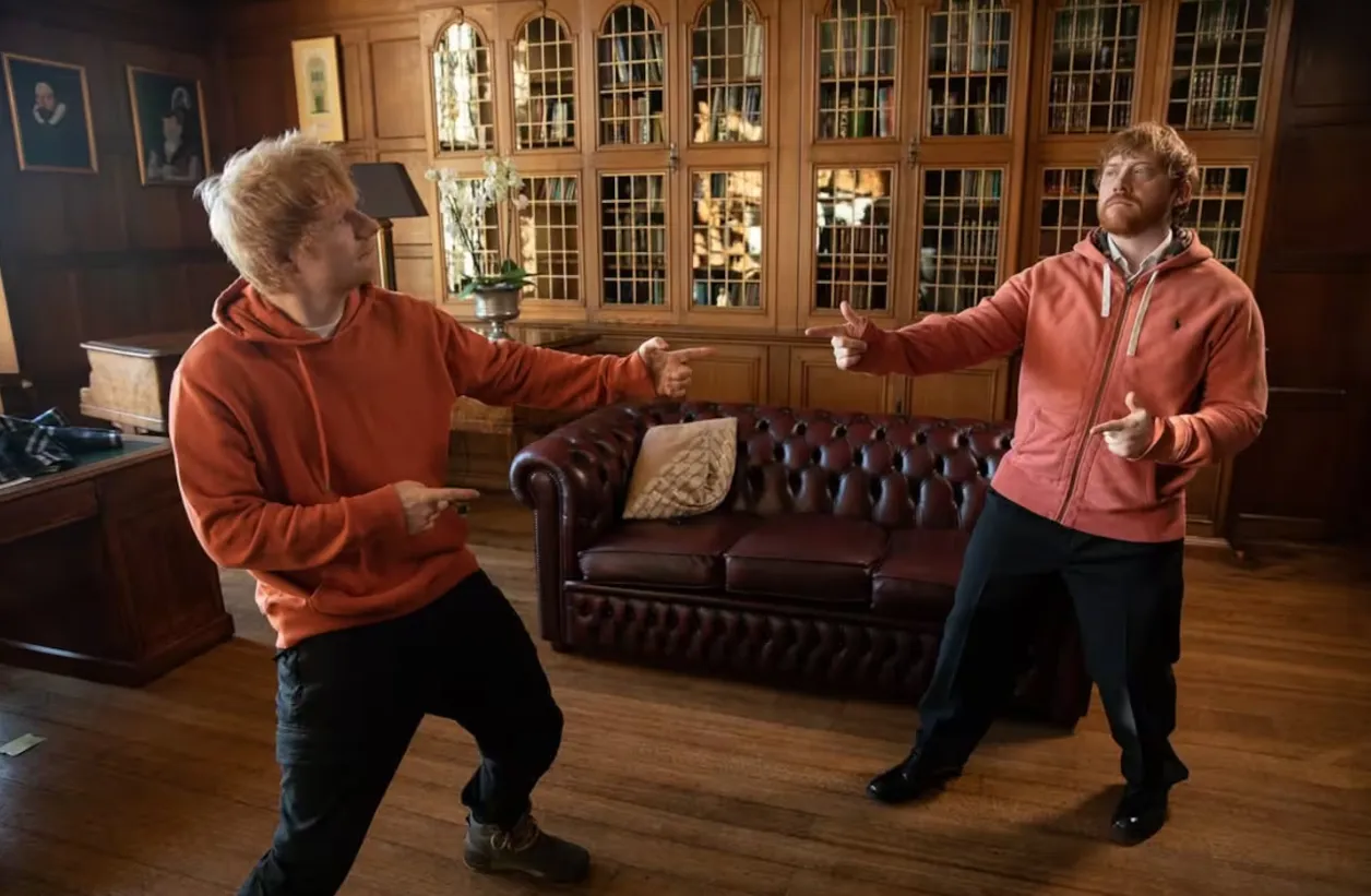 Rupert Grint y Ed Sheeran