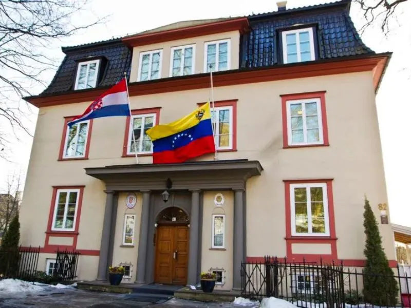 Embajada de Venezuela en Oslo, Noruega|Foto: CNN/AFP/Getty Images