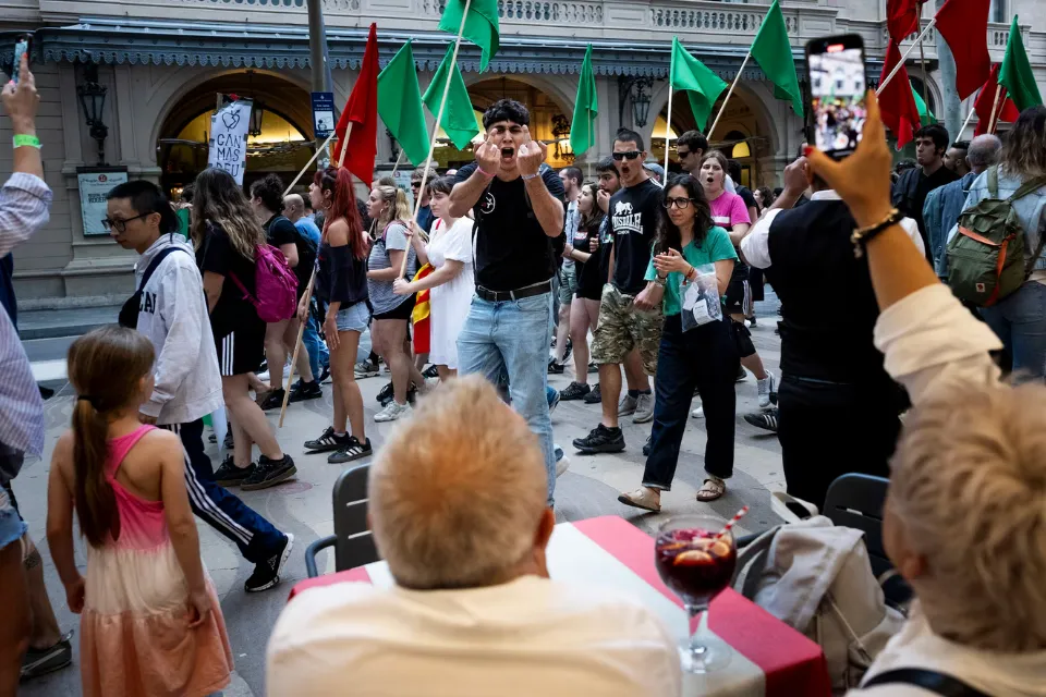 Protesta contra el turismo Barcelona Protesta contra el turismo Barcelona