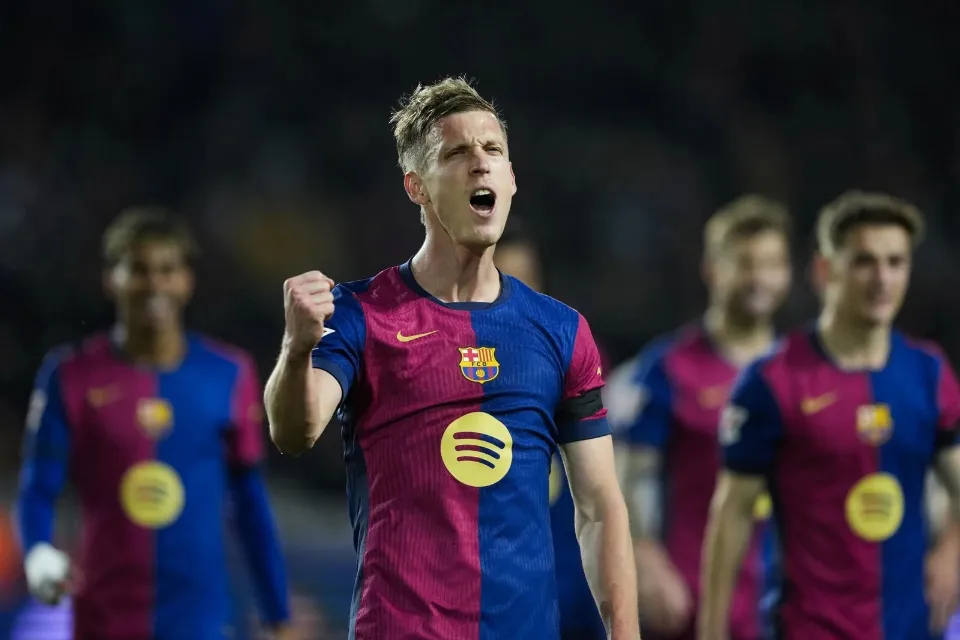 El delantero del F.C. Barcelona Dani Olmo|Foto: EFE/Alberto Estévez