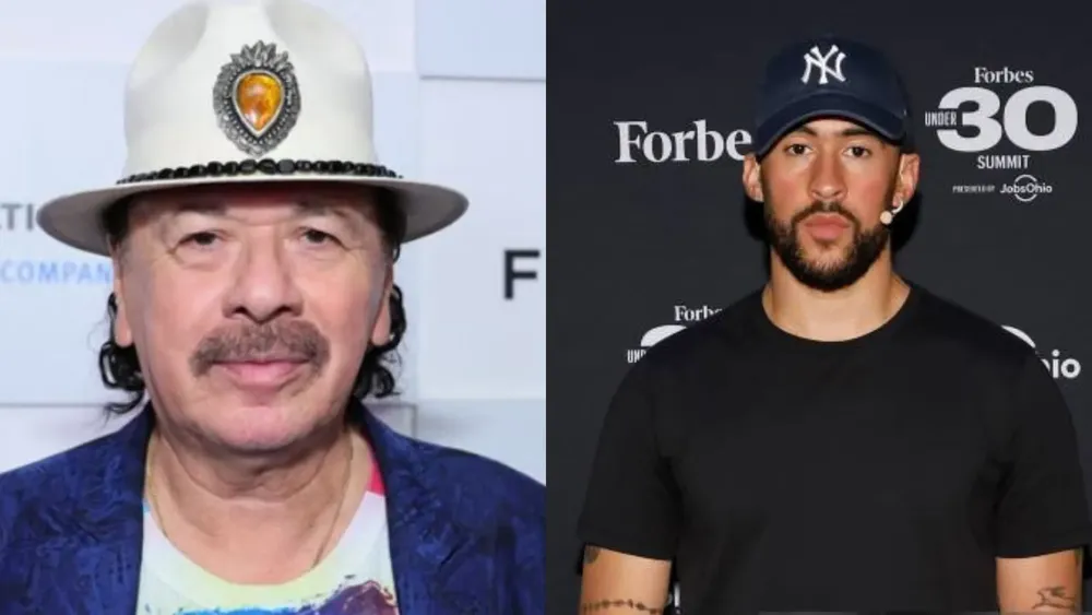 Carlos Santana y Bad Bunny|Foto: Getty Images
