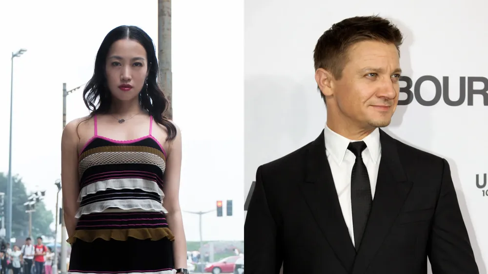 A la izquierda Yo Zhou, a la derecha Jeremy Renner|Foto: Wikimedia Commons