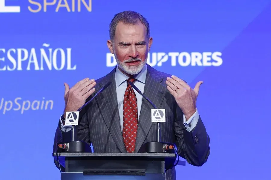 El rey Felipe VI en el discurso inaugural de la quinta edición del 'Wake Up, Spain' | Foto: EFE/ JJ Guillén Felipe VI ha considerado inaplazable el actual debate sobre la seguridad y la defensa en Europa