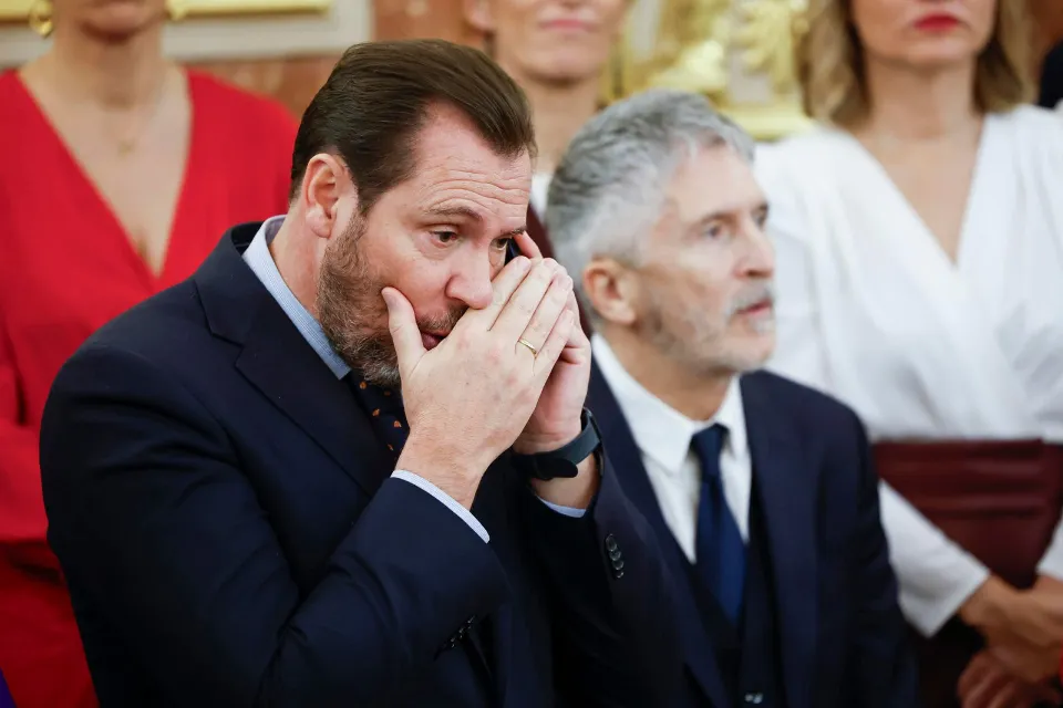 Los ministros (de i a d) de Transporte Óscar Puente y del Interior Fernando Grande-Marlaska- EFE/Chema Moya