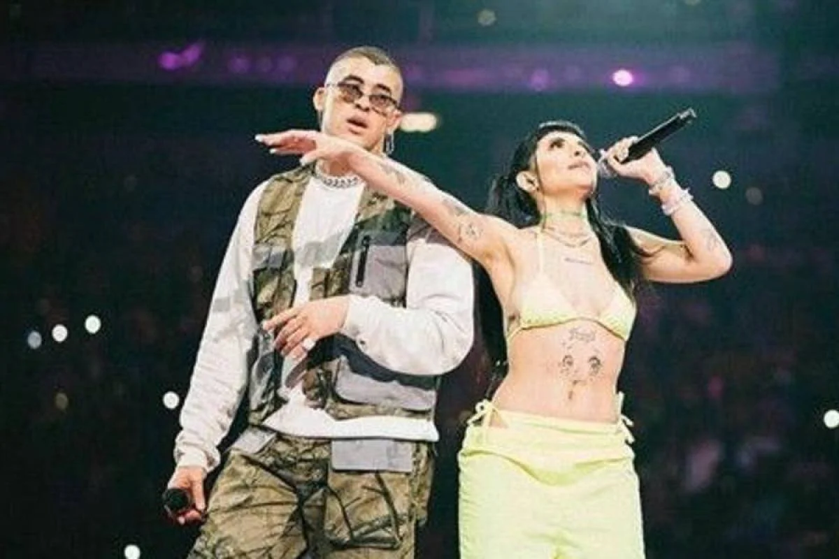 Bad Bunny y Cazzu Foto: Getty Images