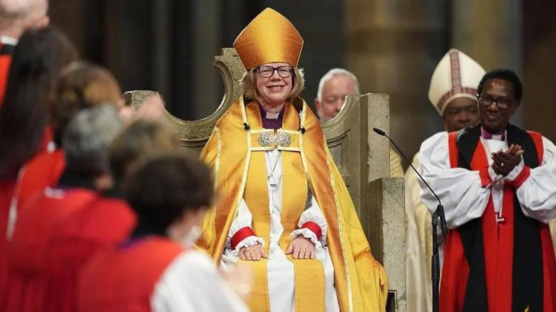Sarah Mullally asumió como la nueva arzobispa de la Iglesia Anglicana | Foto: Getty