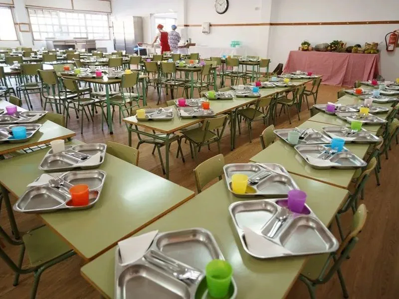 Un comedor de un centro escolares|Foto: EFE/Ramón de la Rocha