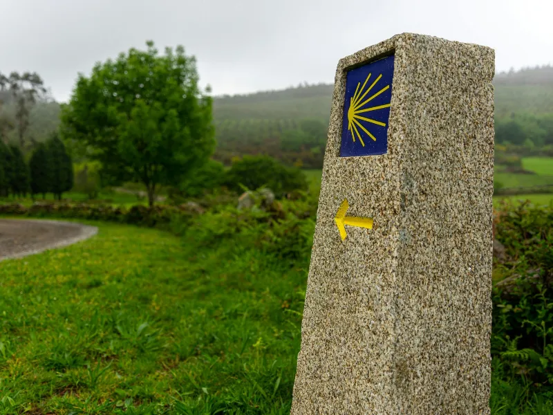 peregrinos-con-mochilas-siguiendo-la-flecha-amarilla-del-camino-de-santiago Análisis del fenómeno del Camino de Santiago: desde sus orígenes con Alfonso II hasta el récord de 450.000 peregrinos y las motivaciones espirituales

