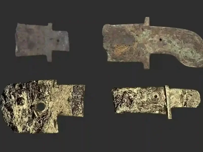 objeto-hierro-extraterrestre-yacimiento-sanxingdui-china-arqueologia-ciencia|Foto: H. Li et al.