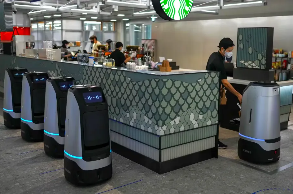 Robots en Starbucks