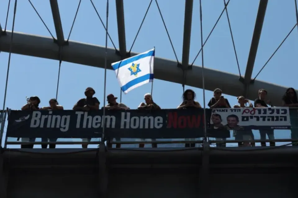 Protestas por rehenes en Israel / EFE/ Atef Safadi