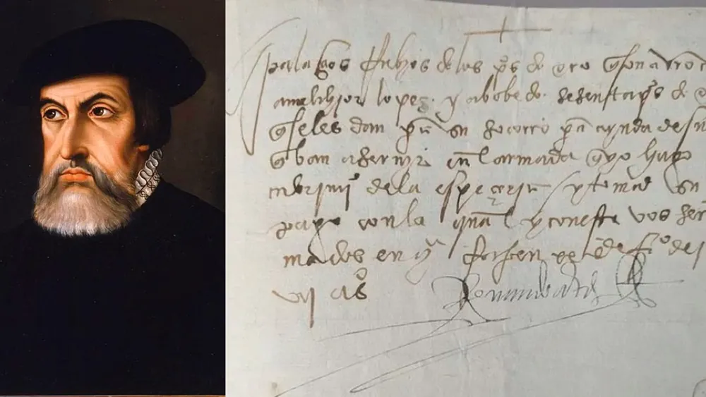 Manuscrito de Hernán Cortés de 1527|Foto: FBI / AP