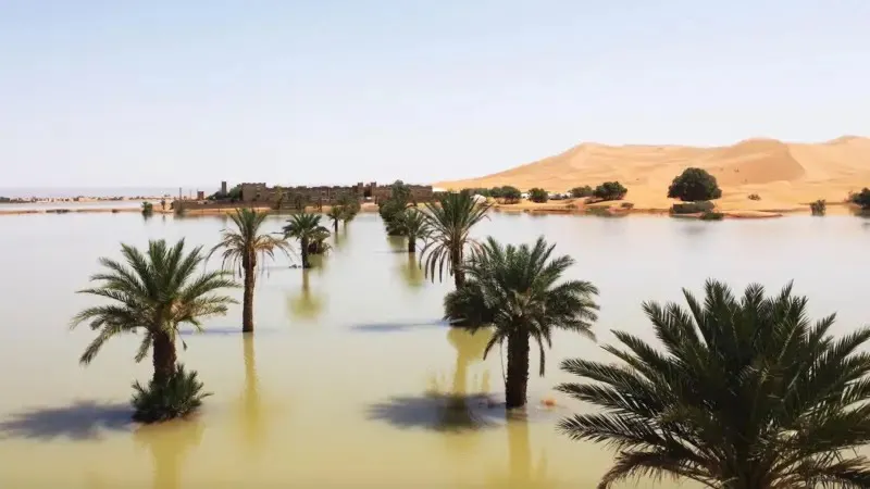 Inundaciones - Desierto del Sahara - Merzouga - Sureste de Marruecos - Foto-AP