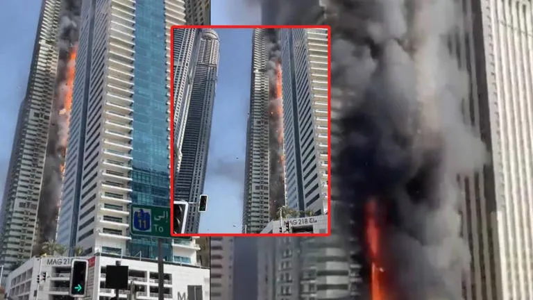 Incendio en un rascacielos en Dubai | Foto: Capture / MSN