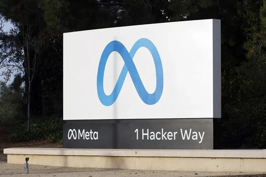 Logo de Meta en su sede central, en Menlo Park, California EEUU|EFE/EPA/John G. Mabanglo