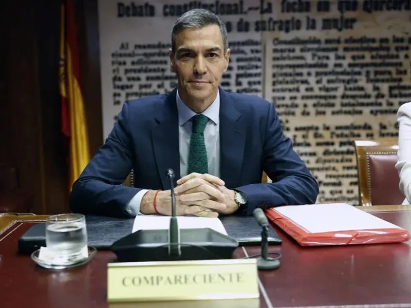 El presidente del Gobierno, Pedro Sánchez, en el Senado|EFE/Chema Moya
Pedro Sánchez niega vínculo de Begoña Gómez con Air Europa