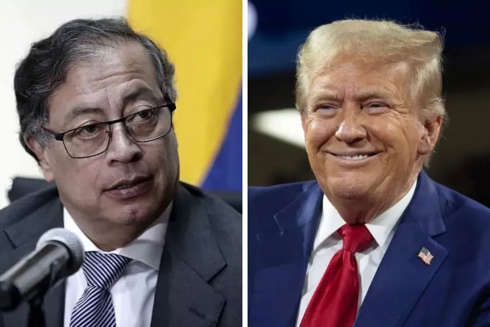Combo de Gustavo Petro y Donald Trump - Colombia - Estados Unidos Foto: El Mundo/Jeffrey Arguedas/Google