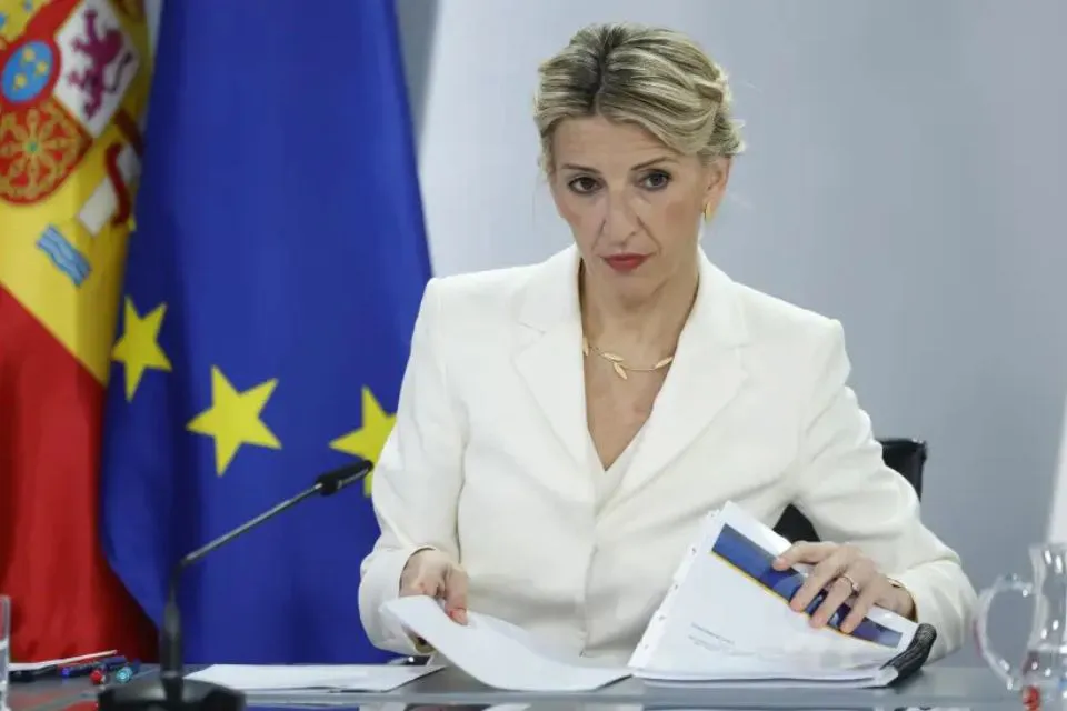 La vicepresidenta segunda del Gobierno y ministra de Trabajo, Yolanda Díaz, este martes EFE