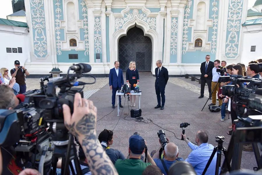 EMBAJADA-USA-UCRANIA  la embajada de Estados Unidos en Kiev. EFE/EPA/Oleg Petrasyuk
