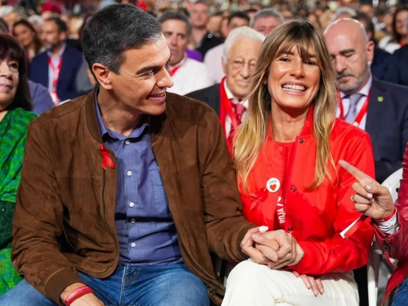 El presidente del Gobierno, Pedro Sánchez, y su esposa, Begoña Gómez|Foto: Europa Press