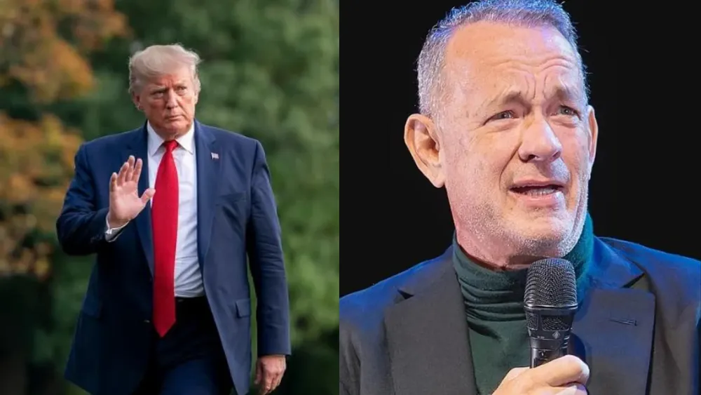 Donald Trump y Tom Hanks|Foto: Wikimedia Commons / Rawpixel