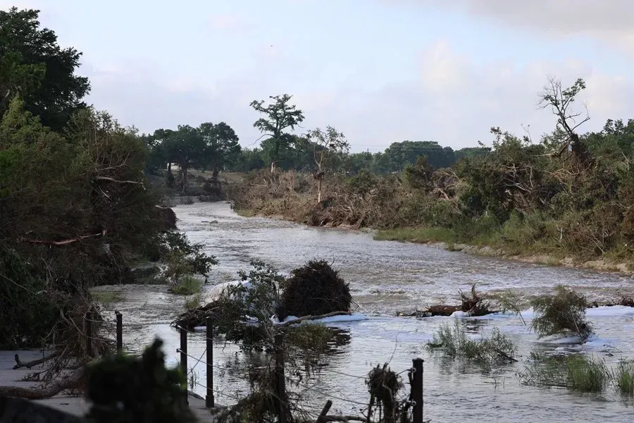 El río Guadalupe en Kerville (Estados Unidos)|Foto: EFE/Octavio Guzmán A 161 ascienden los desaparecidos por inundaciones en Texas