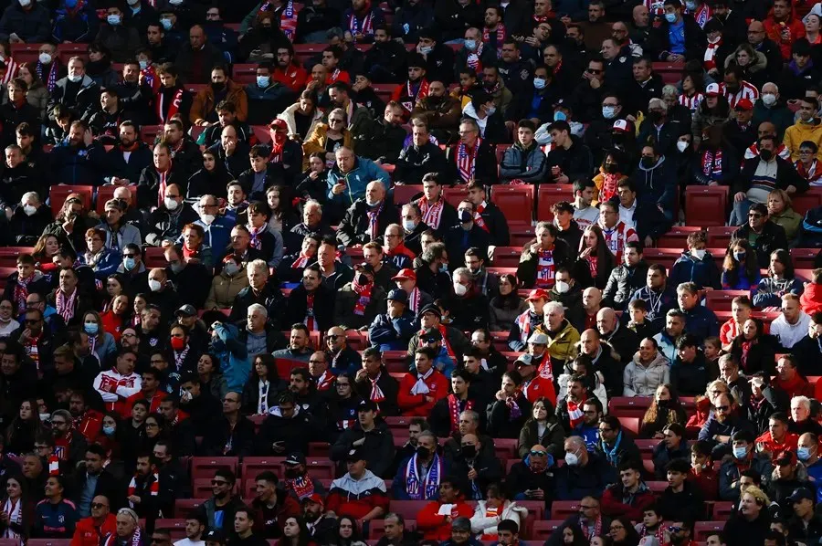 Aficionados del Atlético de Madrid en el estadio Wanda Metropolitano - EFE - Juanjo Martín