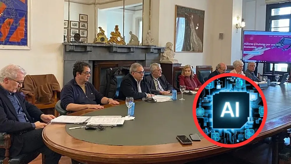 Escritores españoles se reúnen en el Círculo de Bellas Artes para exigir la regulación de la IA | Foto: ABC