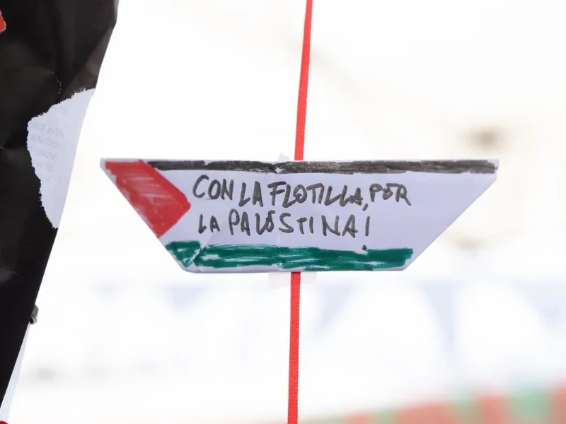 Global Sumud Flotilla en Roma, Italia|Foto: Europa Press/Contacto/Matteo Nardone