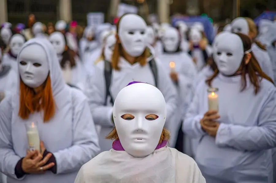 Movimiento Feminista de Madrid bajo el lema "La prostitución no es un trabajo. ¡Abolición ya!"|Foto: EFE/Daniel González