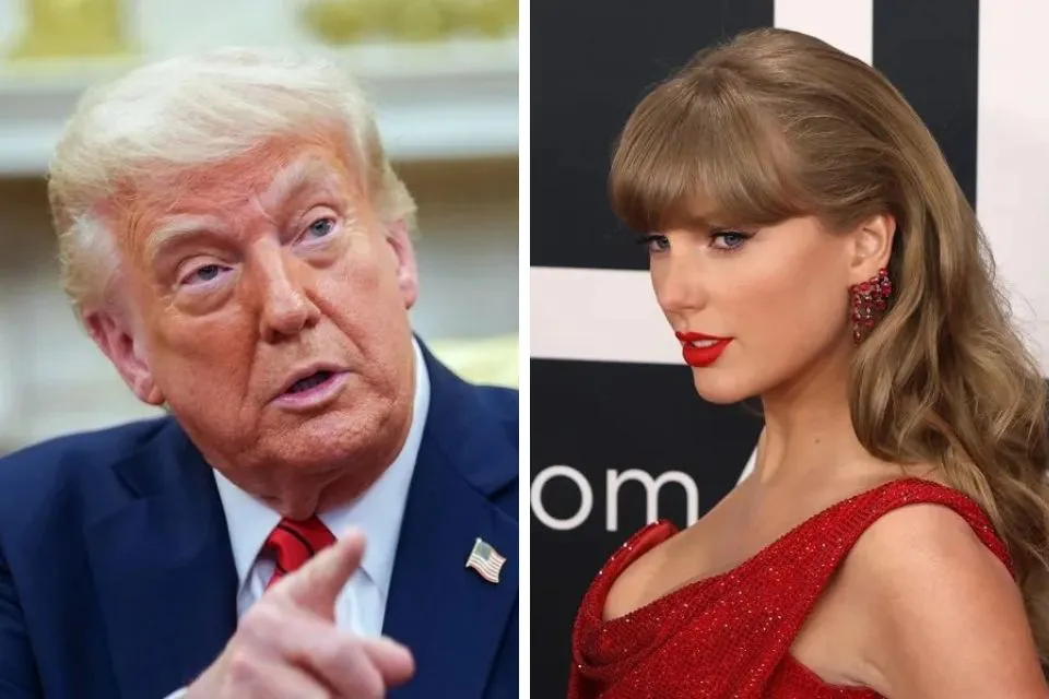 Combo de fotografías de Taylor Swift y Donald Trump|Foto: EFE/Octavio Guzmán/Chris Kleponis
